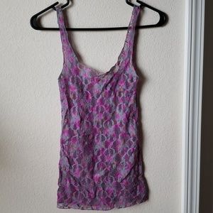 Intimatley Free People Sheer Lace Tank